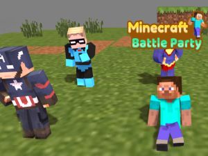 Logħba Minecraft Battle Party onlajn