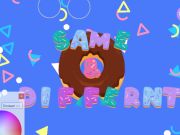 Logħba L-istess donut u differenti onlajn