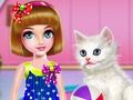 Logħba Kitty: kura u haircut  onlajn