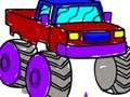 Logħba Lura l-Iskola: Monster Truck Koloranti  onlajn