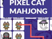 Logħba Mahjong tal-qtates Pixel  onlajn