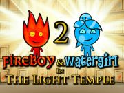 Logħba Fireboy & Watergirl 2 fit-Tempju Ħafif  onlajn