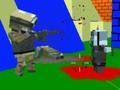 Logħba L-isparar ta 'Zombie Blocky Gun Warfare  onlajn