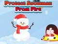 Logħba Ipproteġi Snowman min-Nar  onlajn