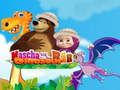Logħba Masha u The Bear dinosawru  onlajn