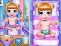Logħba Kura tat-trabi Princess New Born Twins  onlajn