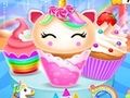 Logħba Disinn tat-tisjir tal-cupcake tal-Unicorn Mermaid  onlajn