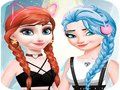 Logħba Elsa u Anna Dress Up Makeup  onlajn