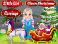Logħba Little Girl Nadif Karru tal-Milied  onlajn