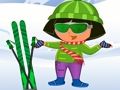 Logħba Dora Ski Dress Up onlajn
