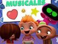 Logħba Mini Beat Power Rockers: Stikers Mużikali  onlajn