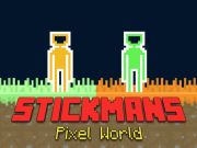 Logħba Stickmans Pixel World onlajn