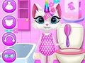 Logħba Kitty Unicorn Kura ta 'Kuljum  onlajn