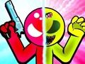 Logħba Stickman Zombie vs Stickman Eroj  onlajn