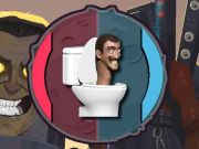 Logħba Skibidi toilet pong onlajn