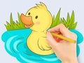 Logħba Ktieb Kulur: Baby Duck Swim  onlajn