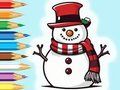 Logħba Ktieb Kulur: Familja Snowman  onlajn