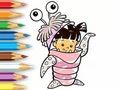 Logħba Ktieb Kulur: Monster Costume Girl  onlajn
