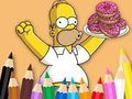 Logħba Ktieb tal-kulur: Simpson Donut  onlajn