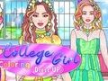 Logħba Kulleġġ Girl Kulur Dress Up  onlajn