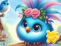 Logħba Puzzle jigsaw: għasfur blu ħelu onlajn