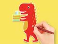 Logħba Ktieb tal-kulur: Birthday Dinosaur  onlajn