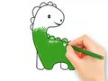 Logħba Ktieb tal-kulur: Dinosaur Baby sabiħ  onlajn