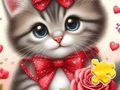 Logħba Puzzle Jigsaw: Cat Rose onlajn