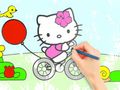Logħba Ktieb tal-kulur: Hello Kitty Cycling  onlajn