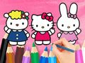 Logħba Ktieb Kulur: Hello Kitty Mal-Ħbieb  onlajn