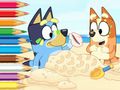 Logħba Ktieb Kulur: Bluey Fuq Il-Bajja  onlajn