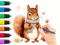 Logħba Ktieb Kulur: Ħarifa Squirrel  onlajn