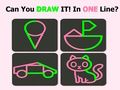 Logħba Test tal-Moħħ: Puzzle One Line Draw  onlajn