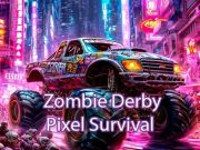 Logħba Sopravivenza tal-pixel zombie derby onlajn