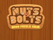 Logħba Ġewż u Boltijiet Injam Puzzle Game  onlajn