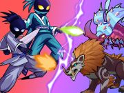 Logħba Stick Ninja Sopravivenza  onlajn
