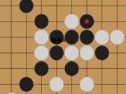 Logħba Gomoku: ħames ġebel wara xulxin  onlajn