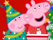 Logħba Jigsaw Puzzle: Peppa Pig Preparazzjoni tal-Milied  onlajn