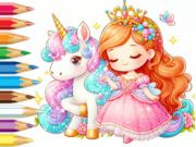 Logħba Ktieb Kulur: Unicorn Secret Whisper  onlajn