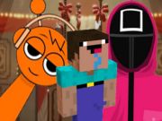 Logħba NextBots fuq Minecraft Squid Game Sprunki  onlajn