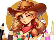 Logħba Ktieb tal-kulur: Cowgirl  onlajn