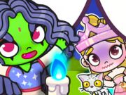 Logħba Puzzle Jigsaw: Elphaba u Glinda  onlajn