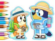 Logħba Ktieb tal-kulur: Bluey Camping  onlajn