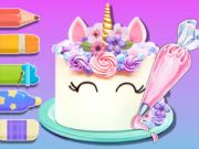 Logħba Ktieb tal-kulur: Kejk Unicorn  onlajn