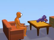 Logħba Ragdoll Gun Shooter: Playground Spinner Cannon  onlajn
