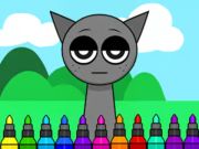 Logħba Ktieb tal-kulur: Sprunki Incredibox Gray  onlajn