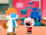 Logħba Kura tad-Dentist tat-Tarbija Panda  onlajn