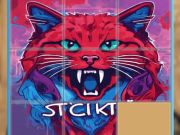 Logħba Cat jigsaw puzzle frenzy onlajn