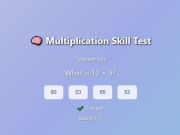 Logħba Test tal-Ħila tal-Multiplikazzjoni onlajn Logħba Test tal-Ħila tal-Multiplikazzjoni onlajn