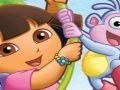 Logħba Puzzle Fun Dora bi Boots  onlajn